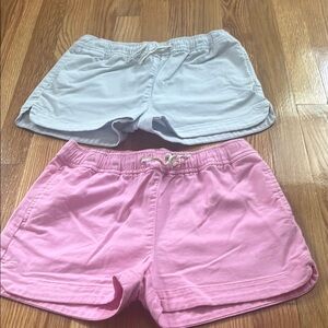 Bright Pink Casual Shorts with Elastic Waistband and Loose Fit